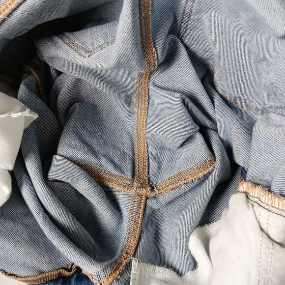 American Eagle Mom Jeans Women's Size 4 Distressed High-Rise Stretch Light Wash - Picture 11 of 16